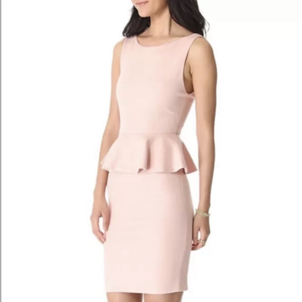 Alice + Olivia pale pink sleeveless, peplum dress. - Picture 10 of 10